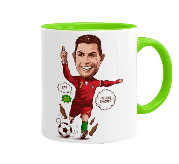 Cristiano Ronaldo — Κούπα χρωματιστή βεραμάν, κεραμική, 330ml