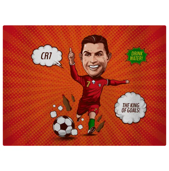 Cristiano Ronaldo — Επιφάνεια κοπής γυάλινη (38x28cm)