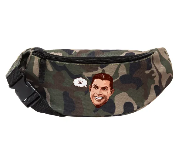 Cristiano Ronaldo — Unisex waist bag (banana) in Jungle camouflage color with 2 pockets