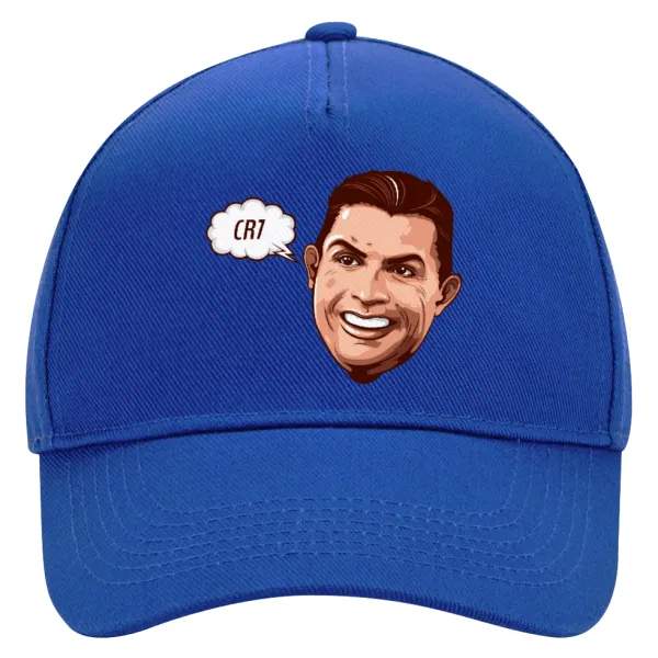Cristiano Ronaldo — Ultimate Adult Hat BLUE, (100% COTTON DRILL, ADULT, UNISEX, ONE SIZE)