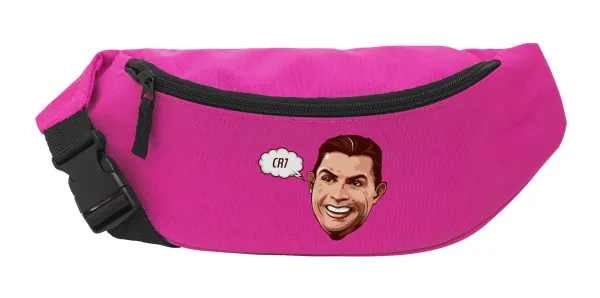 Cristiano Ronaldo — Unisex waist bag (banana) in PINK color with 2 pockets