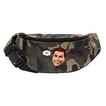 Cristiano Ronaldo, Unisex waist bag (banana) in Jungle camouflage color with 2 pockets