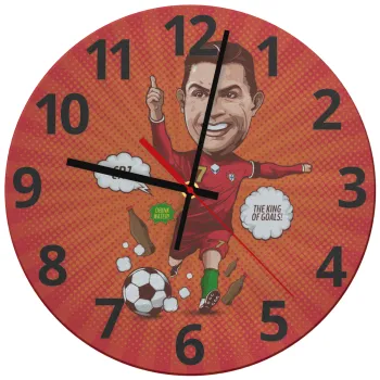 Cristiano Ronaldo, Ρολόι τοίχου γυάλινο (30cm)