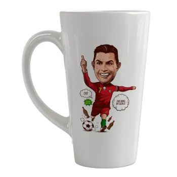 Cristiano Ronaldo, Κούπα κωνική Latte Μεγάλη, κεραμική, 450ml