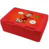 Children's cookie container RED 185x128x65mm (BPA free plastic)