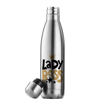 Lady Boss, Μεταλλικό παγούρι θερμός Inox (Stainless steel), διπλού τοιχώματος, 500ml