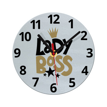 Lady Boss, Ρολόι τοίχου γυάλινο (20cm)