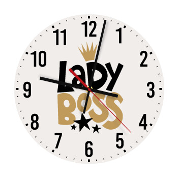 Lady Boss, Ρολόι τοίχου ξύλινο (30cm)