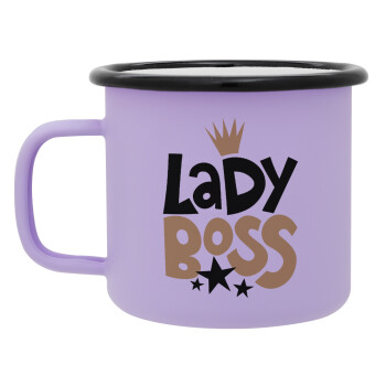 Lady Boss, Κούπα Μεταλλική εμαγιέ ΜΑΤ Light Pastel Purple 360ml