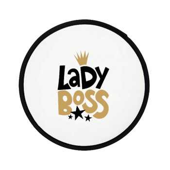 Lady Boss, Βεντάλια υφασμάτινη αναδιπλούμενη με θήκη (20cm)