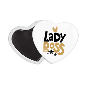 Lady Boss, Μαγνητάκι καρδιά (57x52mm)