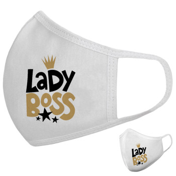 Lady Boss, Μάσκα υφασμάτινη υψηλής άνεσης παιδική (Δώρο πλαστική θήκη)