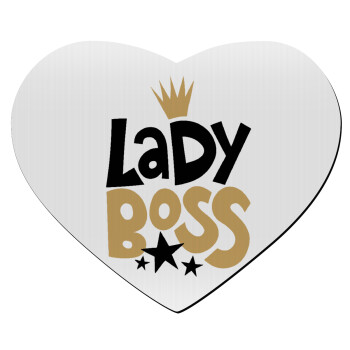 Lady Boss, Mousepad heart 23x20cm