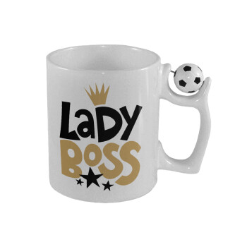 Lady Boss, Κούπα με μπάλα ποδασφαίρου , 330ml