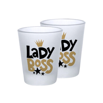 Lady Boss, Σφηνοπότηρα γυάλινα 45ml του πάγου (2 τεμάχια)