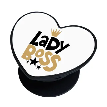 Lady Boss, Phone Holders Stand  καρδιά Μαύρο Βάση Στήριξης Κινητού στο Χέρι