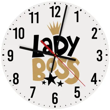 Lady Boss, Ρολόι τοίχου ξύλινο (30cm)