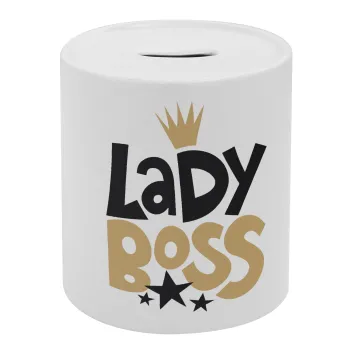 Lady Boss, Κουμπαράς πορσελάνης με τάπα