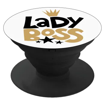 Lady Boss, Phone Holders Stand  Black Hand-held Mobile Phone Holder