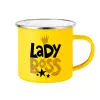 Yellow Enamel Metallic Cup 360ml