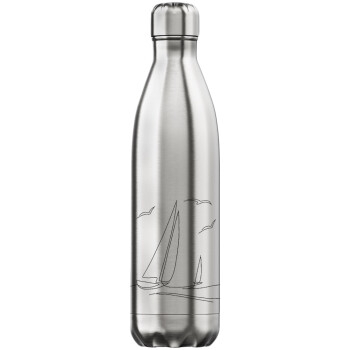 Sailing, Inox (Stainless steel) hot metal mug, double wall, 750ml