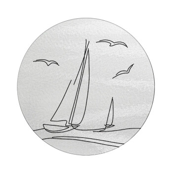 Ιστιοπλοΐα Sailing, Επιφάνεια κοπής γυάλινη στρογγυλή (30cm)
