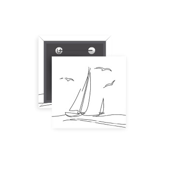 Sailing, Κονκάρδα παραμάνα τετράγωνη 5x5cm