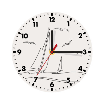 Ιστιοπλοΐα Sailing, Ρολόι τοίχου ξύλινο (20cm)
