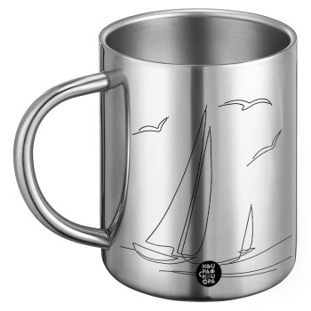 Sailing, BIG Mug Stainless steel double wall (450ml)