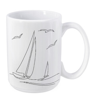 Ιστιοπλοΐα Sailing, Κούπα Mega, κεραμική, 450ml