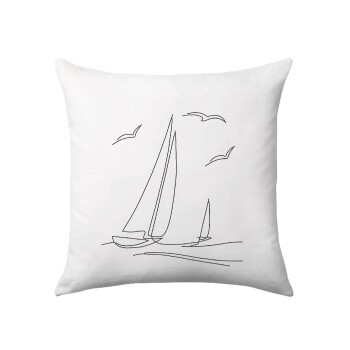 Ιστιοπλοΐα Sailing, Μαξιλάρι καναπέ 40x40cm περιέχεται το  γέμισμα