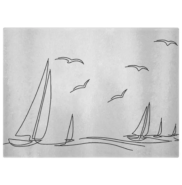 Ιστιοπλοΐα Sailing — Επιφάνεια κοπής γυάλινη (38x28cm)