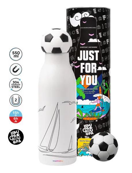 Sailing — Soccer Metal mug thermos, double wall, 550ml