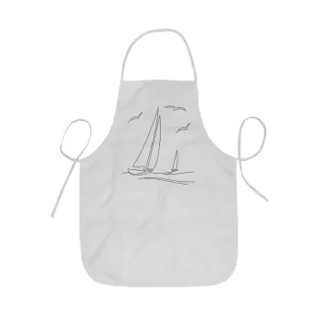 Sailing, Ποδιά Σεφ ολόσωμη κοντή  Παιδική (44x62cm)