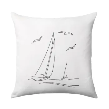 Sailing, Sofa cushion 40x40cm includes filling