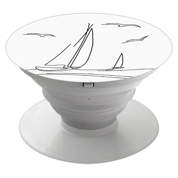 Sailing, Phone Holders Stand  White Hand-held Mobile Phone Holder