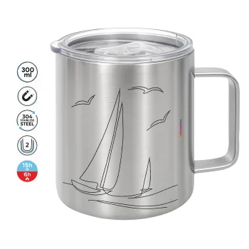 Sailing, Mug Stainless steel double wall 300ml