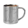 Double-wall metal cup for espresso (220ml)