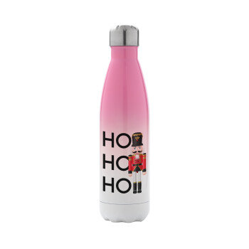 Nutcracker, Metal mug thermos Pink/White (Stainless steel), double wall, 500ml