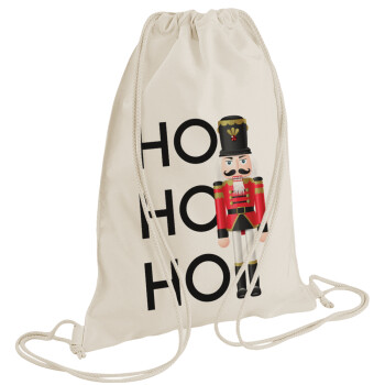 Nutcracker, Backpack bag GYMBAG natural (28x40cm)