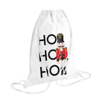 Nutcracker, Backpack pouch GYMBAG white (28x40cm)