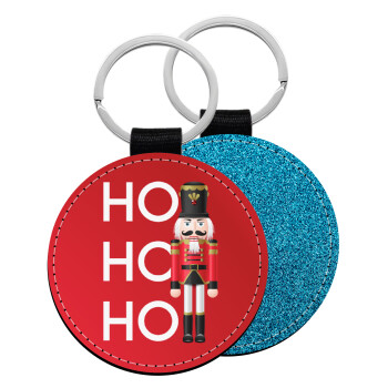 Μολυβένιος στρατιώτης, Μπρελόκ Δερματίνη, στρογγυλό ΜΠΛΕ (5cm)