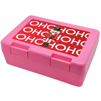 Nutcracker, Children's cookie container PINK 185x128x65mm (BPA free plastic)
