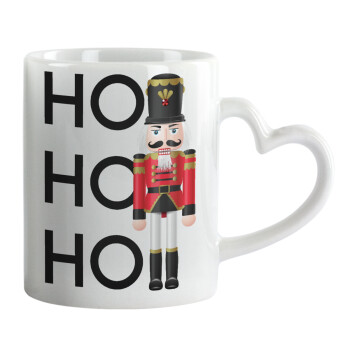 Nutcracker, Mug heart handle, ceramic, 330ml