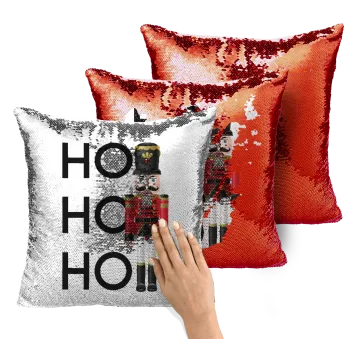 Μολυβένιος στρατιώτης, Μαξιλάρι καναπέ Μαγικό Κόκκινο με πούλιες 40x40cm περιέχεται το γέμισμα