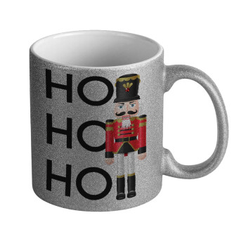 Nutcracker, Κούπα Ασημένια Glitter που γυαλίζει, κεραμική, 330ml
