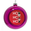 Purple Christmas tree ornament bauble 8cm