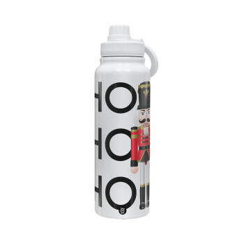 Nutcracker, 1L Stainless Steel Thermal Bottle with Phone Holder & Double Wall Insulation