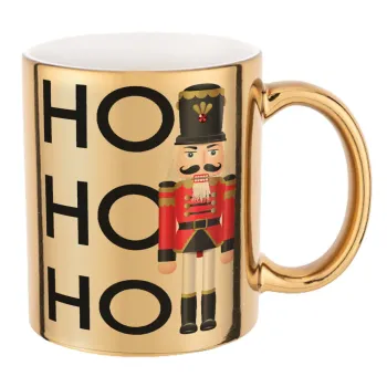 Nutcracker, Mug ceramic, gold mirror, 330ml