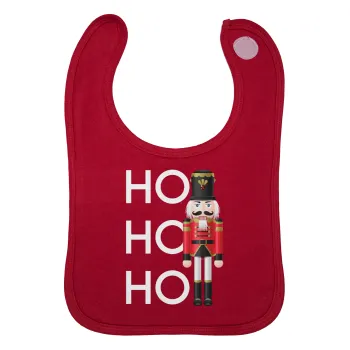 Nutcracker, Σαλιάρα με Σκρατς Κόκκινη 100% Organic Cotton (0-18 months)